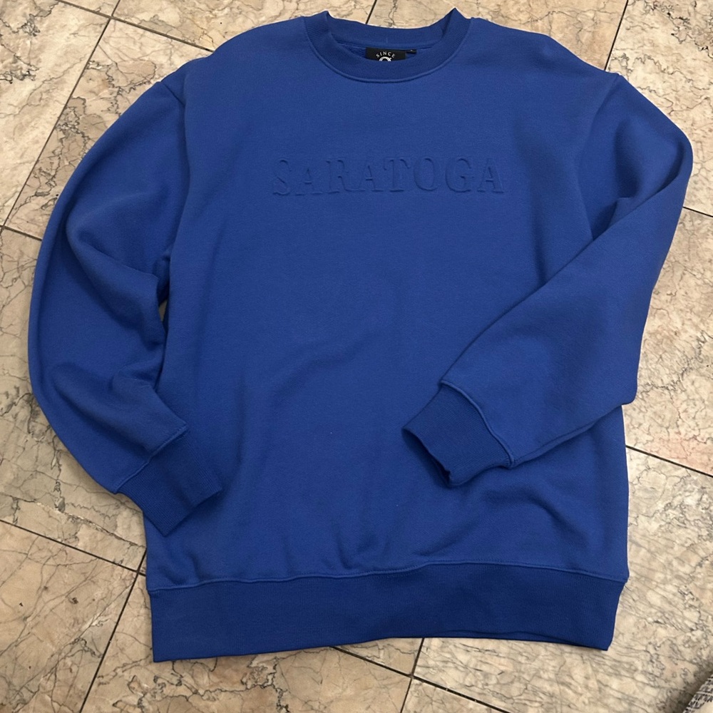 Saratoga supper club Blue Men's Sweater